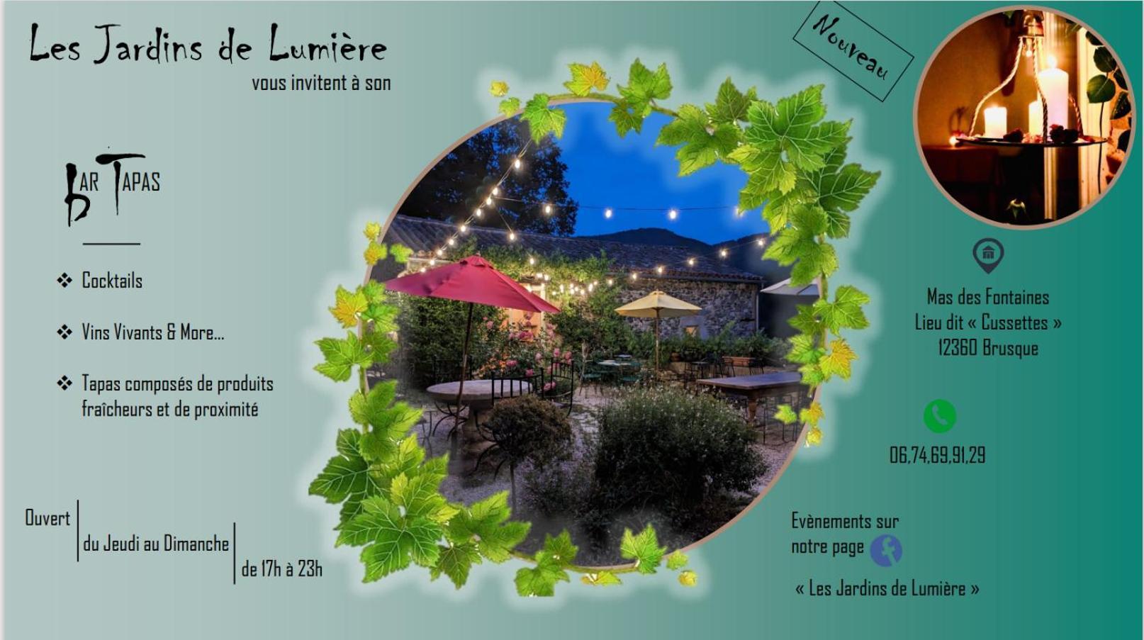 Les Jardins De Lumiere Bed & Breakfast Brusque ภายนอก รูปภาพ